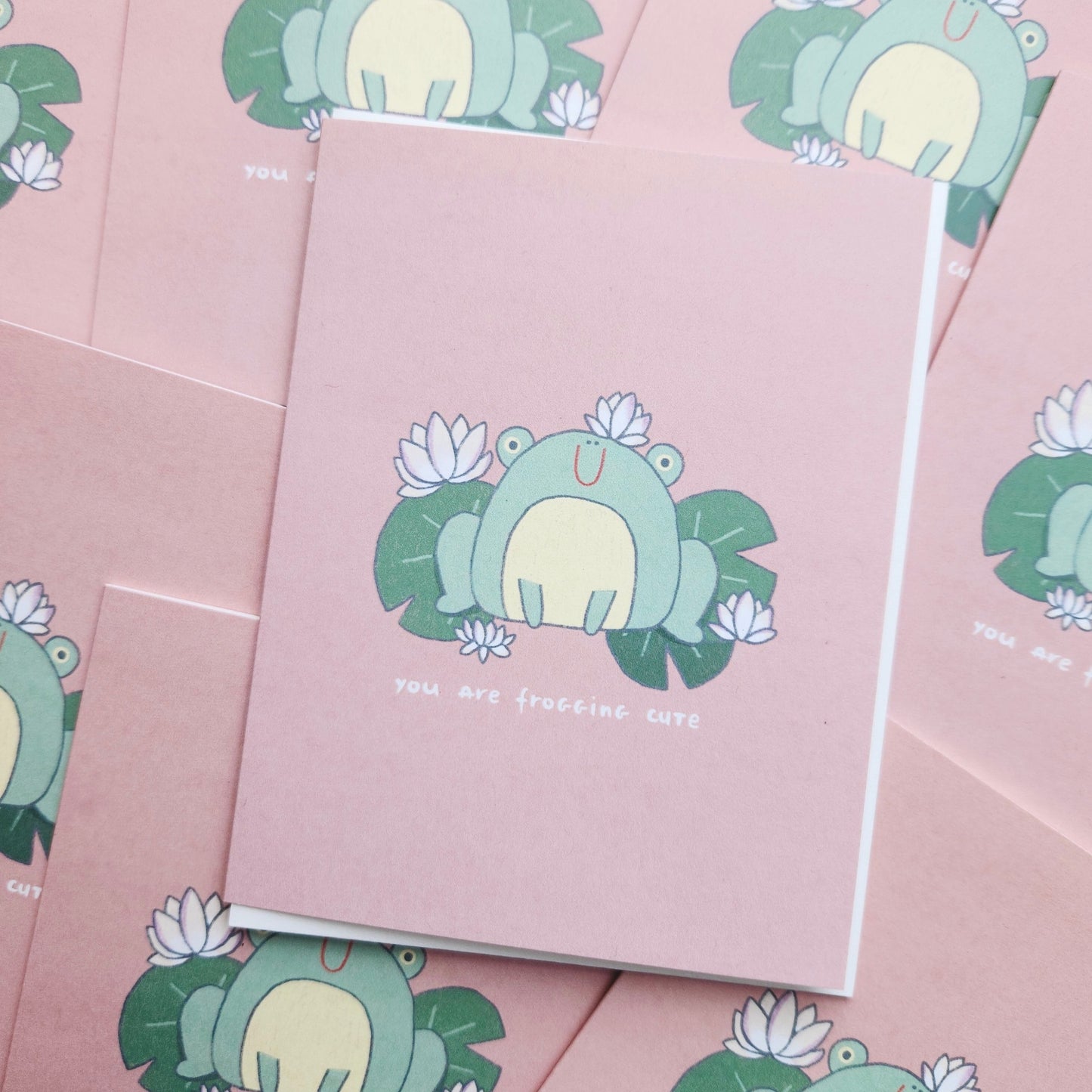 You Are Frogging Cute Pun Greeting Card