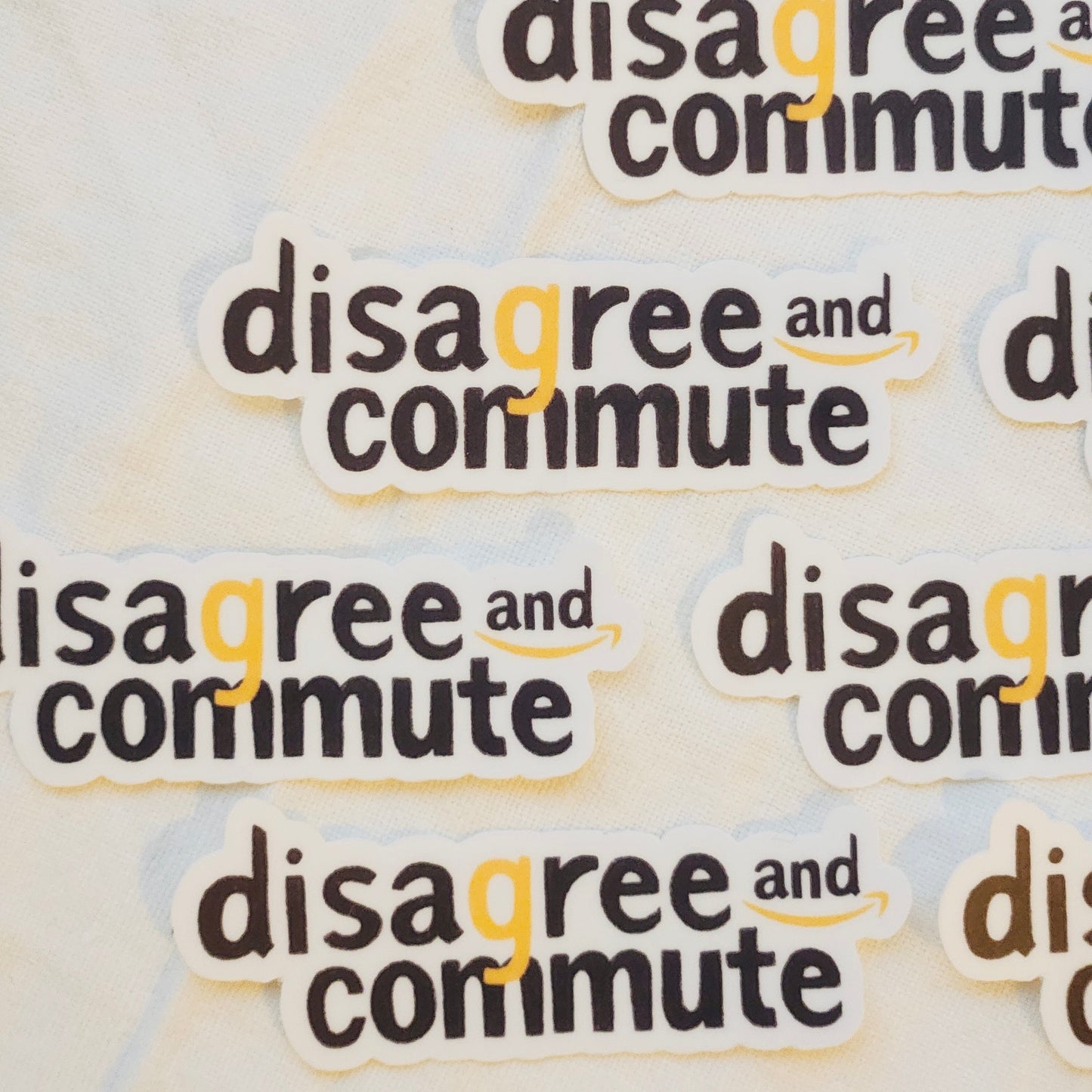 Disagree And Commute Amazon RTO Sticker