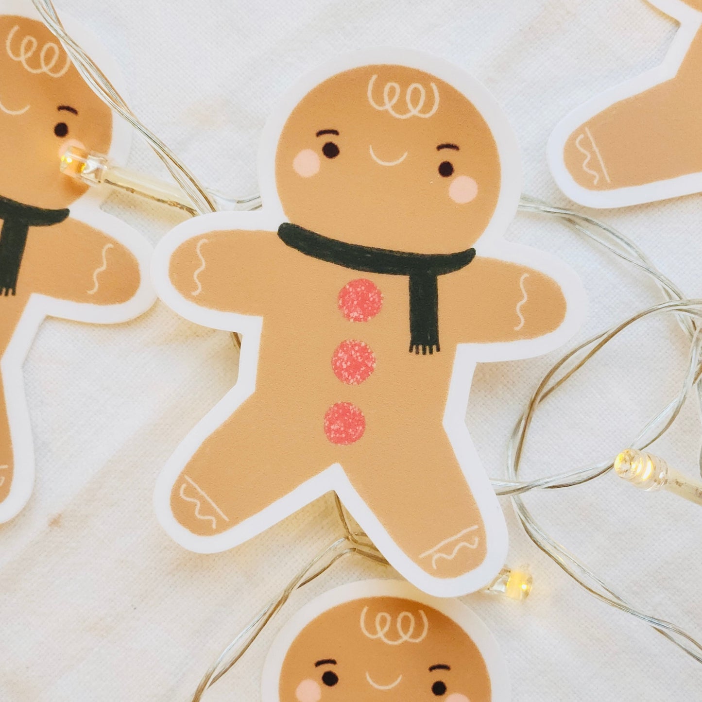 Gingerbread Man Vinyl Sticker