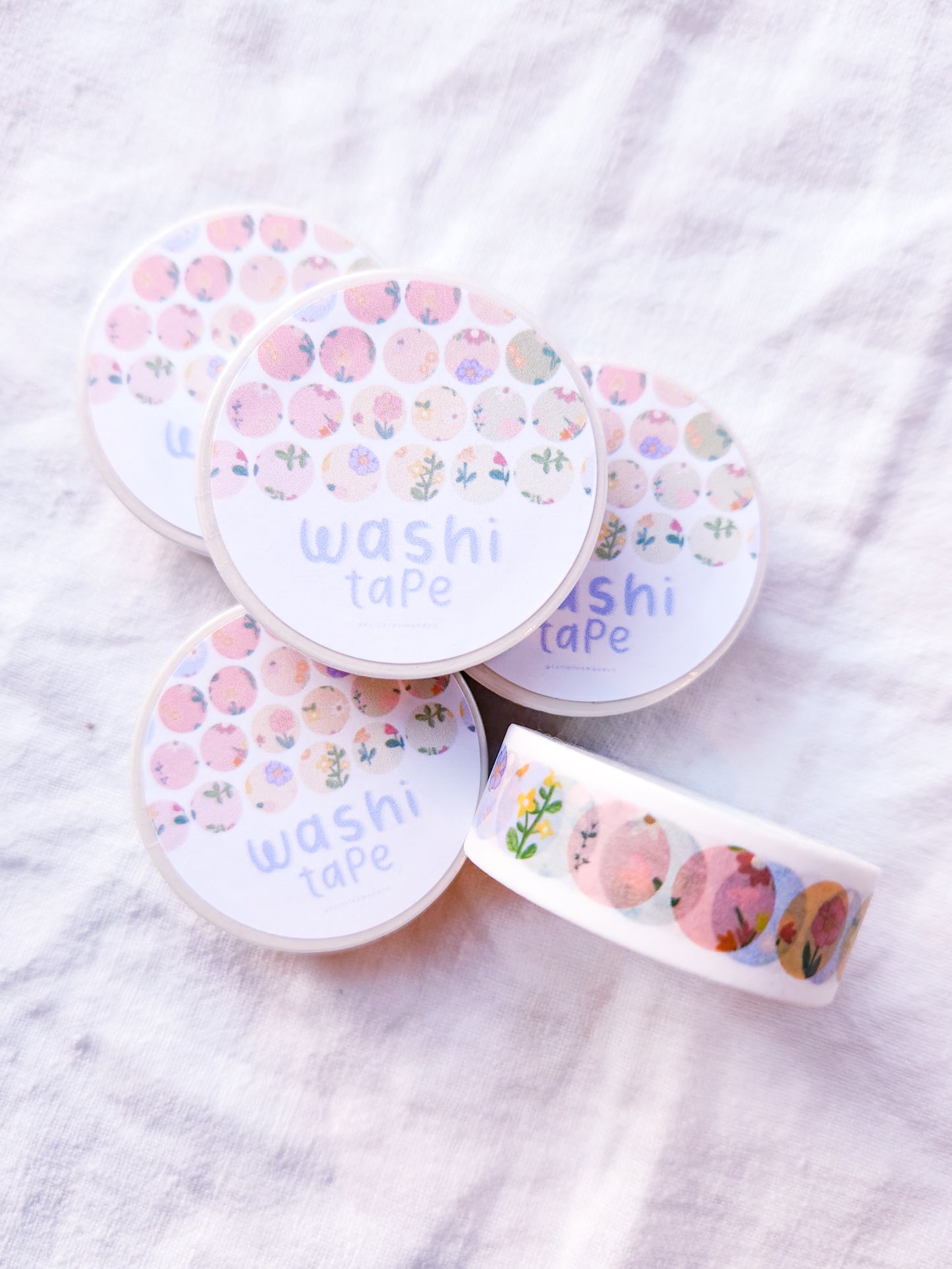 Spring Flowers' Rounds Washi Tape