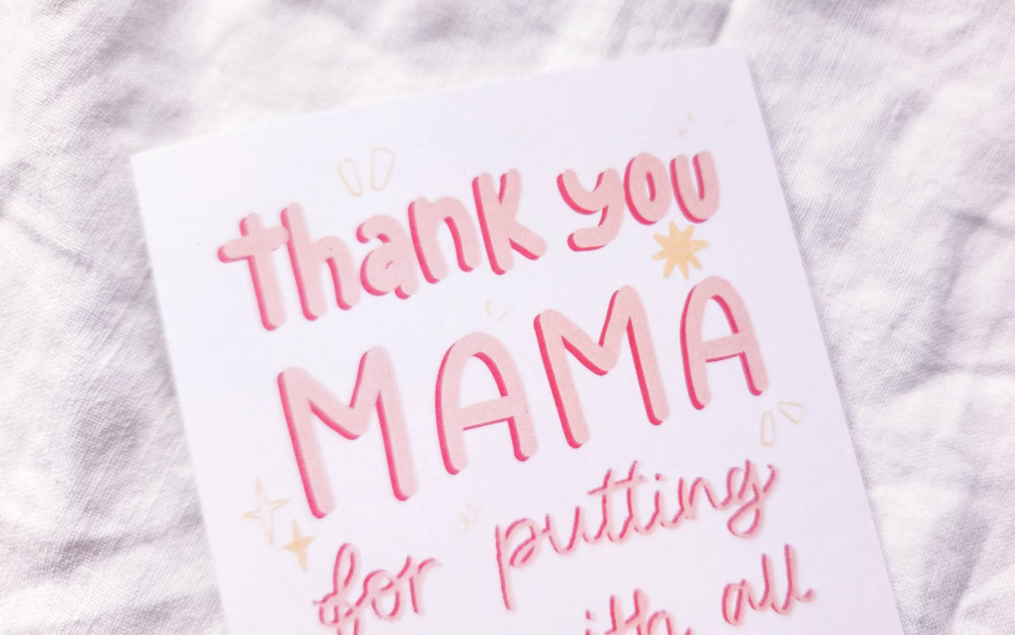 Thank You Mama Drama Mother's Day Greeting Card