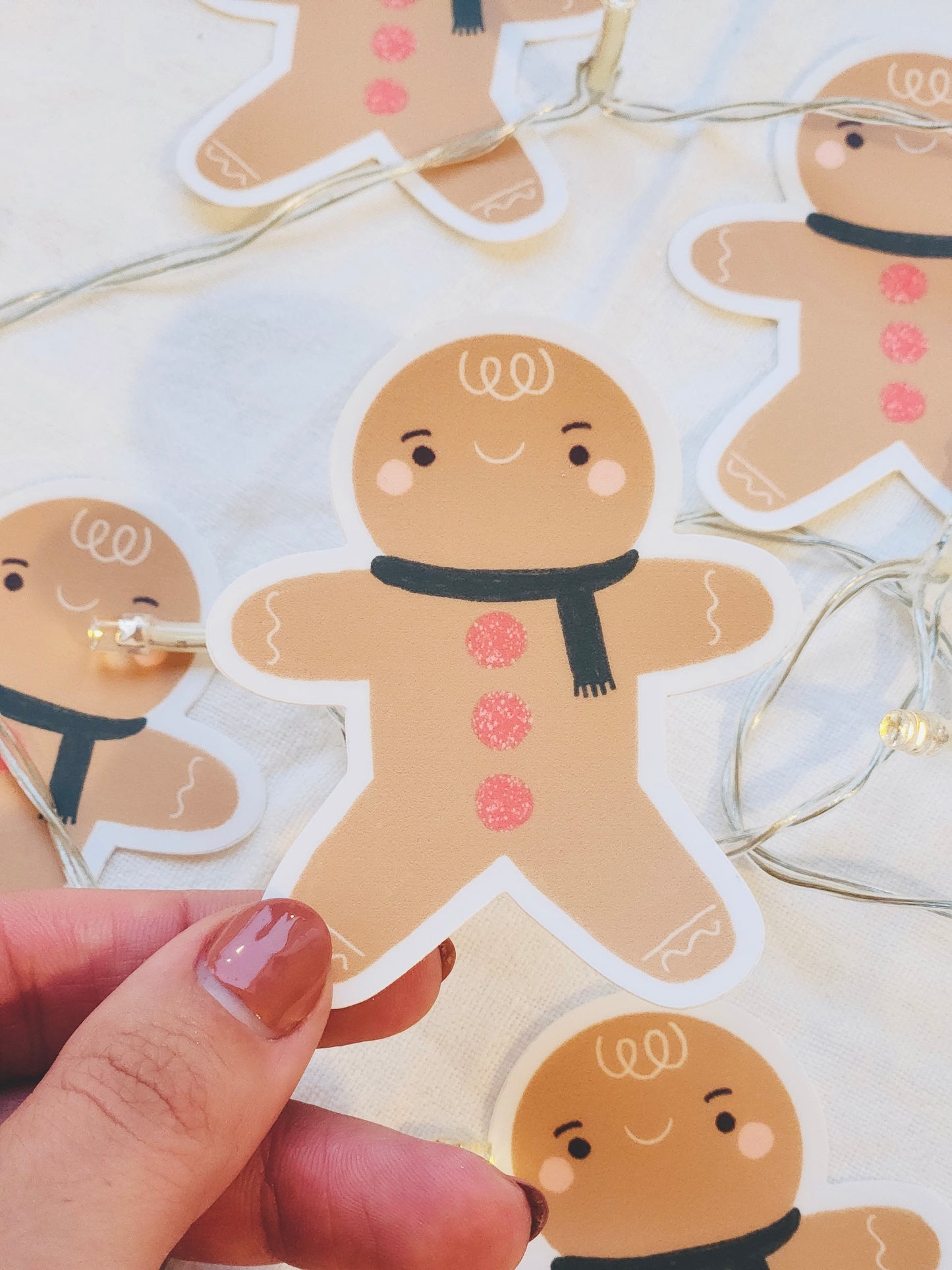 Gingerbread Man Vinyl Sticker