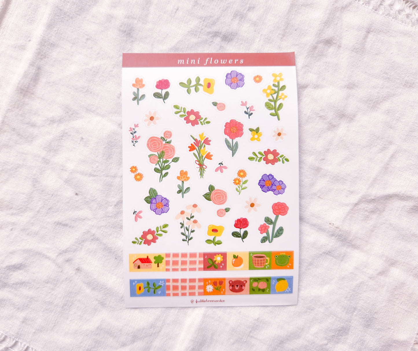 Mini Flowers Sticker Sheet